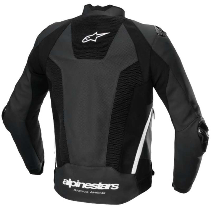 Alpinestars MISSILE V3 AIRFLOW Leather Motorcycle Jacket Black/White