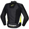 Blouson moto cuir Alpinestars MISSILE V3 AIRFLOW Noir/Jaune