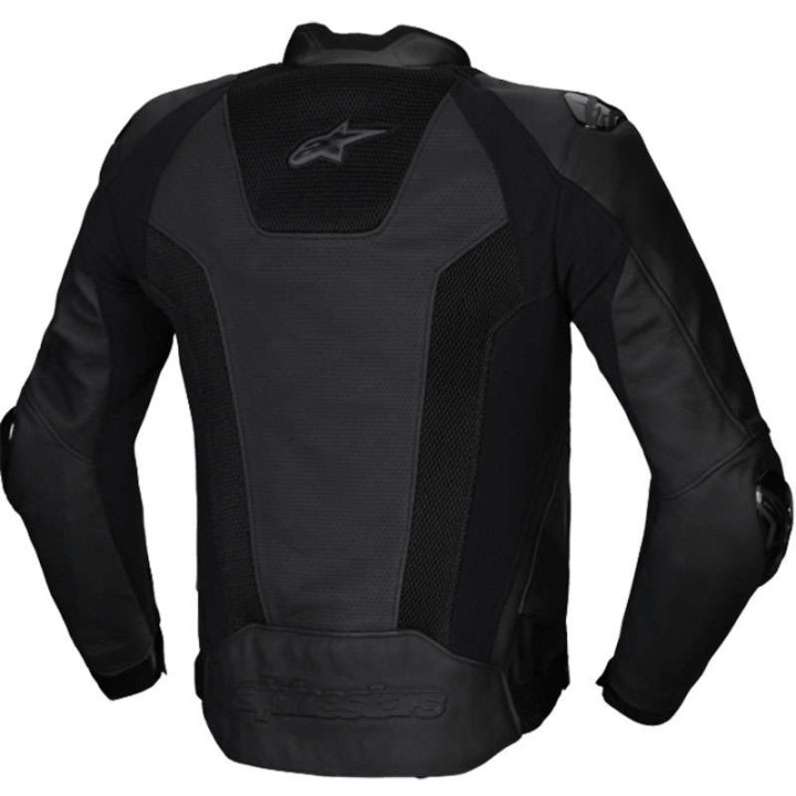 Leather motorcycle jacket Alpinestars MISSILE V3 AIRFLOW Black
