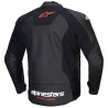 Alpinestars FASTER V3 Leather Motorcycle Jacket Black/Fluorescent Red