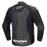 Blouson moto cuir Alpinestars FASTER V3 Noir/Blanc