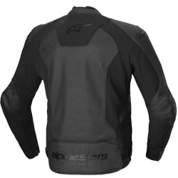 Blouson moto cuir Alpinestars FASTER V3 Noir 2