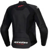 Alpinestars STELLA FASTER V3 Leather Motorcycle Jacket Black/White/Red