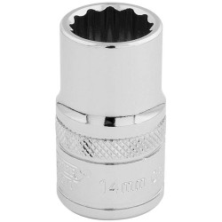 DRAPER 1/2" Hi-Torq® 14mm 12-sided socket