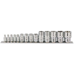 Set of 14 DRAPER Expert TX-STAR sockets (1/4, 3/8, 1/2)