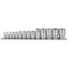 Set of 14 DRAPER Expert TX-STAR sockets (1/4, 3/8, 1/2)