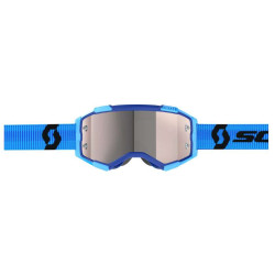 Masque cross Scott FURY Blue/Black Chrome Silver 2
