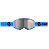 Scott FURY Blue/Black Chrome Silver Cross Goggle