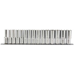 Set of 15 DRAPER 1/2 long sockets (10-24mm)
