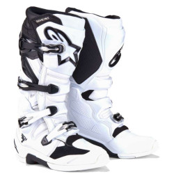Bottes moto cross ALPINESTARS TECH 7 Blanc/Noir