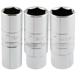 Set of 3 DRAPER 1/2" spark plug sockets