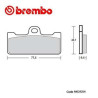 Plaquettes de frein racing Brembo M029 Z04 (107A48602) Type O