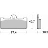 Plaquettes de frein sinter Racing SBS 711DS-1