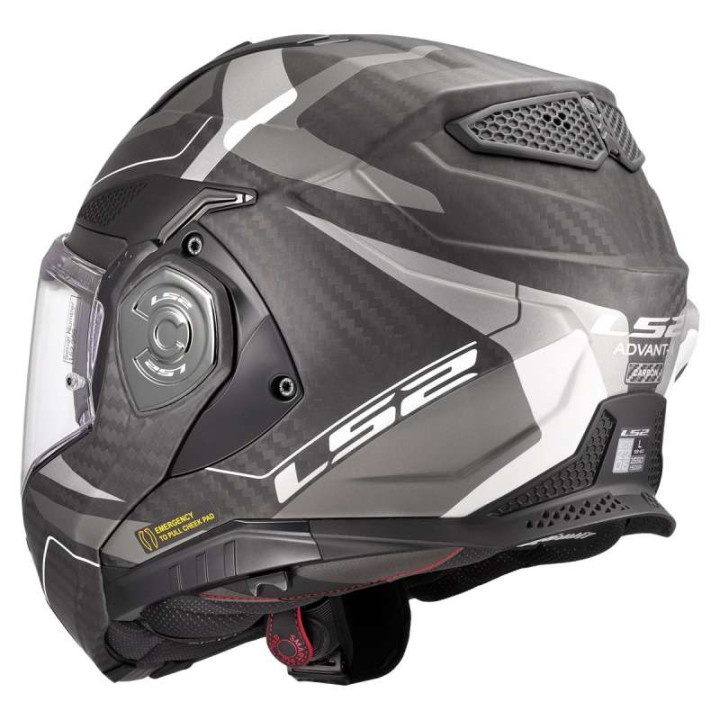 Casque moto LS2 FF901 ADVANT X CARBON HORIZON Silver/Grey 22.06