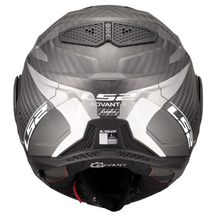 Casque moto LS2 FF901 ADVANT X CARBON HORIZON Silver/Grey 22.06