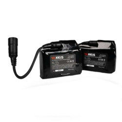 Kit batteries lithium 2x2.6A + chargeur pour gants chauffants KEIS