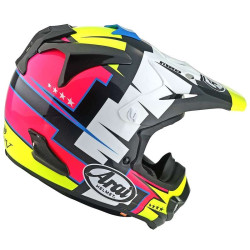 Casque moto Cross Arai MX-V EVO BATTLE YELLOW 2