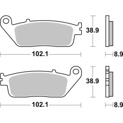 Plaquettes de frein sinter SBS 184MS
