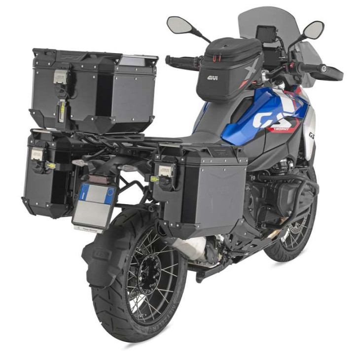 Top case moto GIVI Monokey TREKKER OUTBACK EVO SMART 42L BLACK LINE