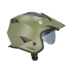 Casque moto jet Acerbis ARIA 22.06 VERT ARMEE 2