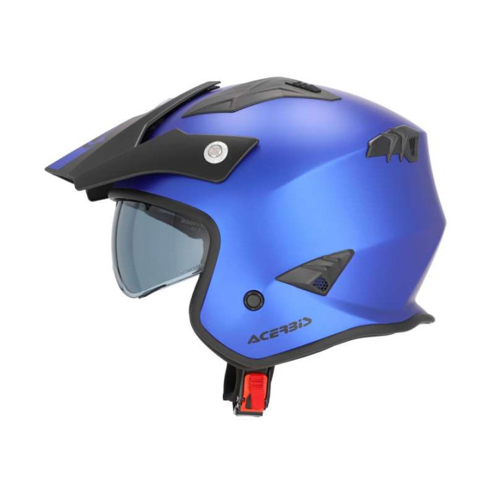 Casque moto jet Acerbis ARIA 22.06 METALLIC BLEU