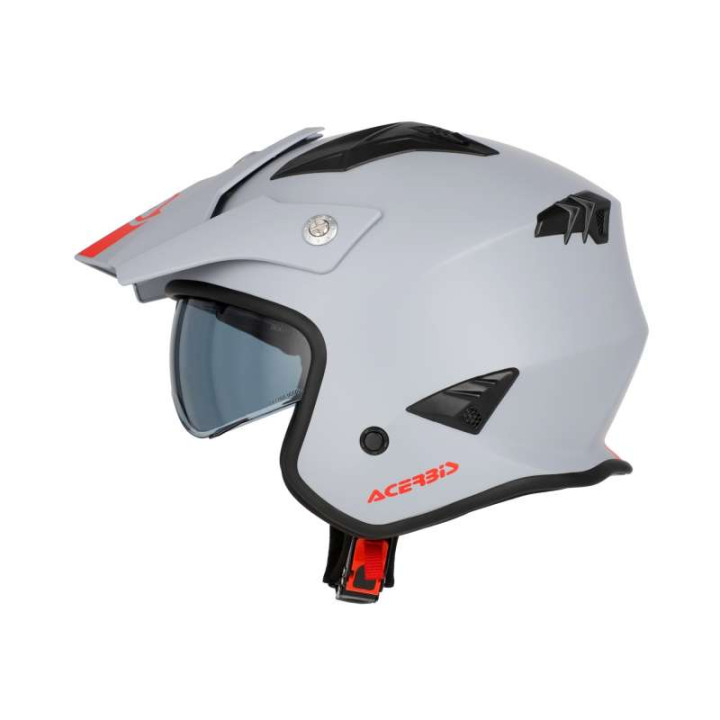 Casque moto jet Acerbis ARIA 22.06 GRIS CLAIR