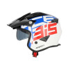 Acerbis ARIA 22.06 GRAPHIC jet helmet WHITE/BLUE/RED