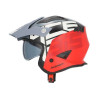 Casque moto jet Acerbis ARIA 22.06 GRAPHIC GRIS/ROUGE