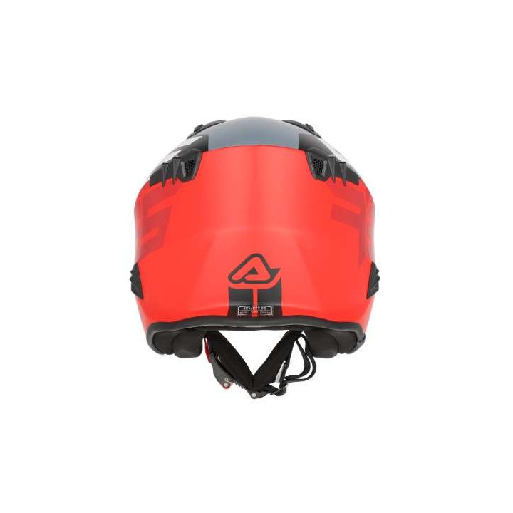 Casque moto jet Acerbis ARIA 22.06 GRAPHIC GRIS/ROUGE