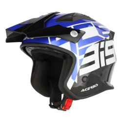 Acerbis ARIA 22.06 GRAPHIC jet helmet BLACK/BLUE