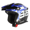 Casque moto jet Acerbis ARIA 22.06 GRAPHIC NOIR/BLEU