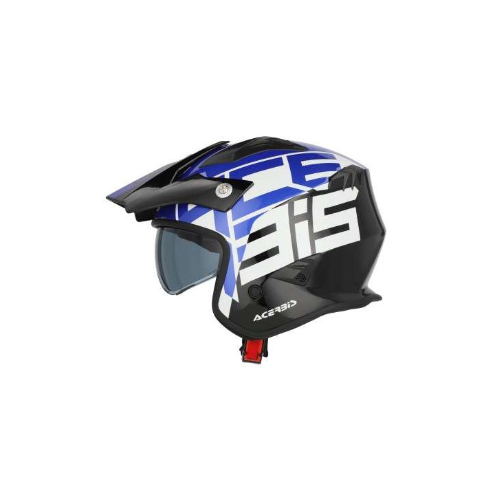 Casque moto jet Acerbis ARIA 22.06 GRAPHIC NOIR/BLEU