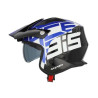 Casque moto jet Acerbis ARIA 22.06 GRAPHIC NOIR/BLEU