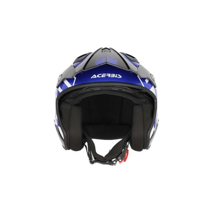 Casque moto jet Acerbis ARIA 22.06 GRAPHIC NOIR/BLEU