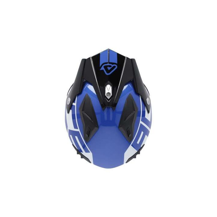 Casque moto jet Acerbis ARIA 22.06 GRAPHIC NOIR/BLEU