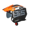 Acerbis ARIA 22.06 GRAPHIC ORANGE/NOIR jet helmet
