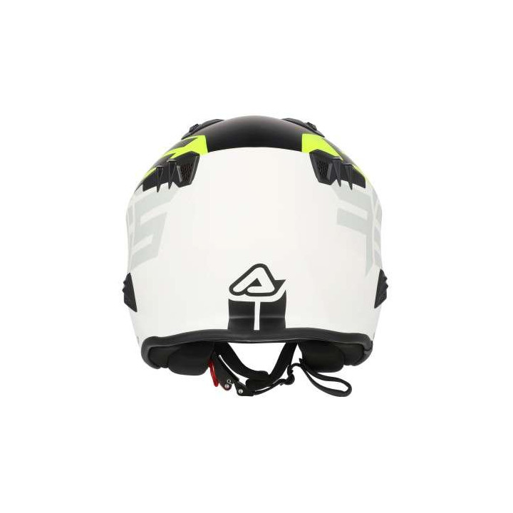 Casque moto jet Acerbis ARIA 22.06 GRAPHIC NOIR/JAUNE FLUO