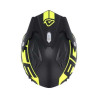 Casque moto jet Acerbis ARIA 22.06 GRAPHIC NOIR/JAUNE FLUO