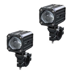 Feux additionnels moto leds ECOBENE 2x30w (PLA8001) Longue portée à commande sans fil