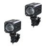 Feux additionnels moto leds ECOBENE 2x30w (PLA8001) Longue portée à commande sans fil