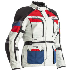 Women's RST ADVENTURE X motorcycle jacket BLUE/BLANK/RED