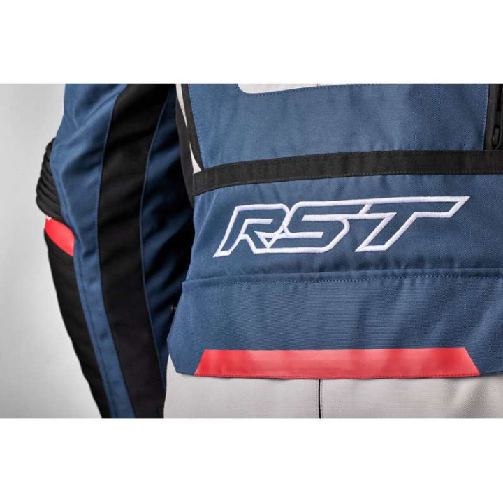 Women's RST ADVENTURE X SILVER/BLUE/RED motorcycle jacket
