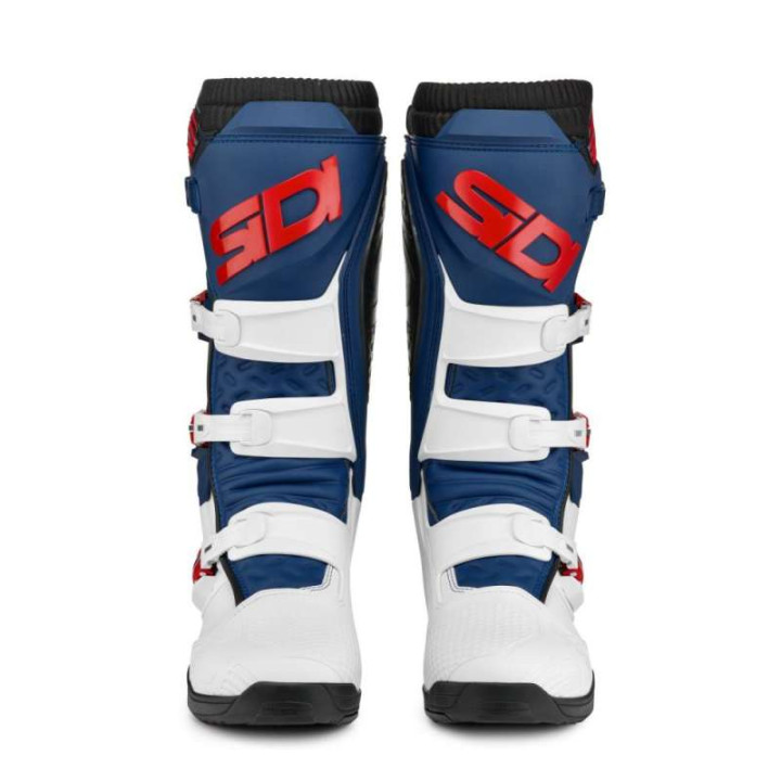 Bottes moto cross Sidi X POWER SC BLANC/NAVY/ROUGE
