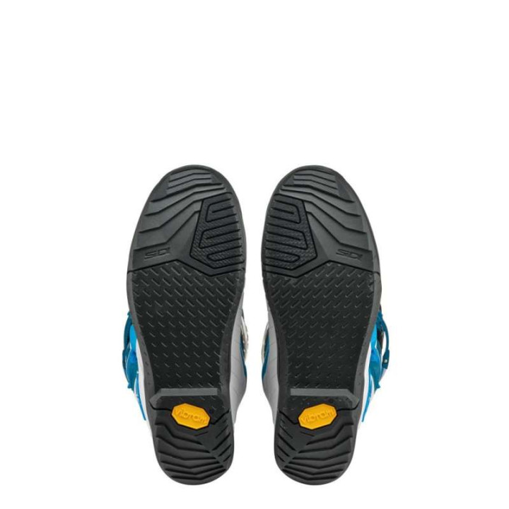 Bottes moto cross femme Sidi X POWER SC LEI BLANC/PETROLE/BLEU CLAIR