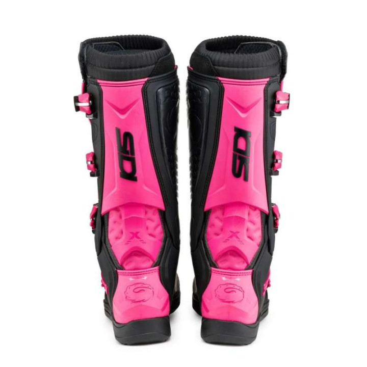 Bottes moto cross femme Sidi X POWER SC LEI NOIR/ROSE