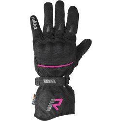 Gants moto femme Rukka VIRVE 2.0 GORE-TEX Noir/Rose
