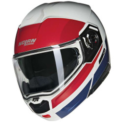 Casque moto modulable Nolan N90-3 ROBOTO Bianco/Rosso/Blu