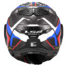 Casque moto LS2 FF901 ADVANT X CARBON FUTURE II Blanc/Bleu 22.06