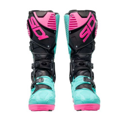 Bottes moto tout terrain SIDI CROSSFIRE 3 SRS NOIR/MINT/ROSE 2
