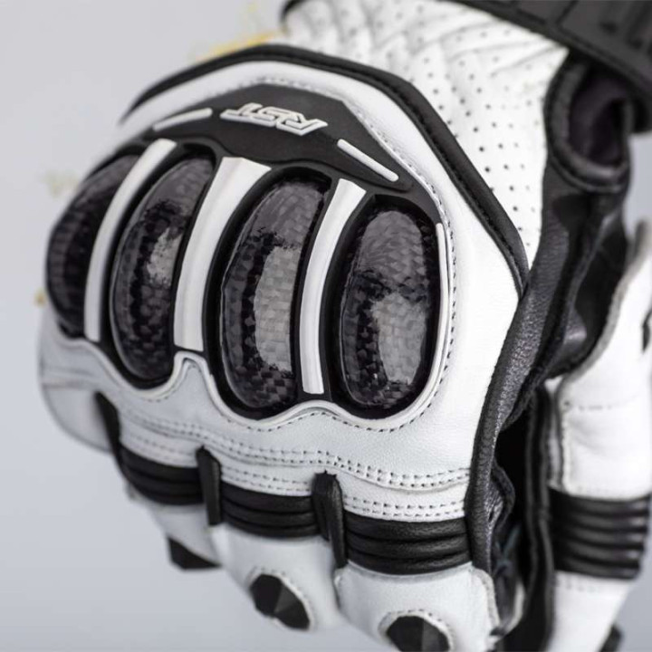 RST TRACTECH EVO 4 Motorcycle Gloves White/Black